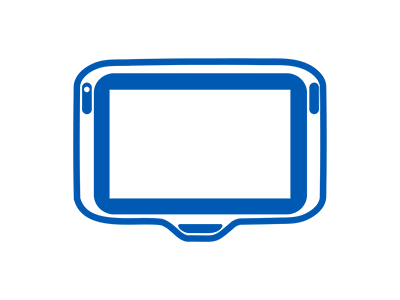 Interactive Kiosks Blue Icon