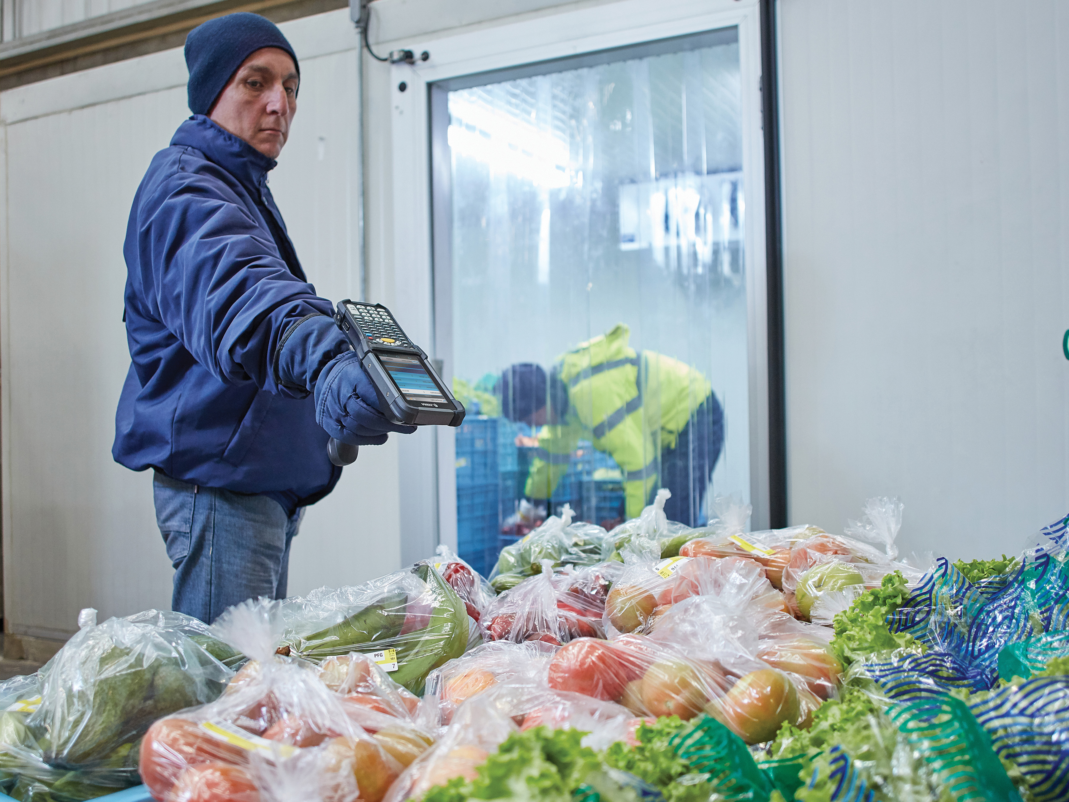 Warehouse Cold Storage Scanning Application Photo