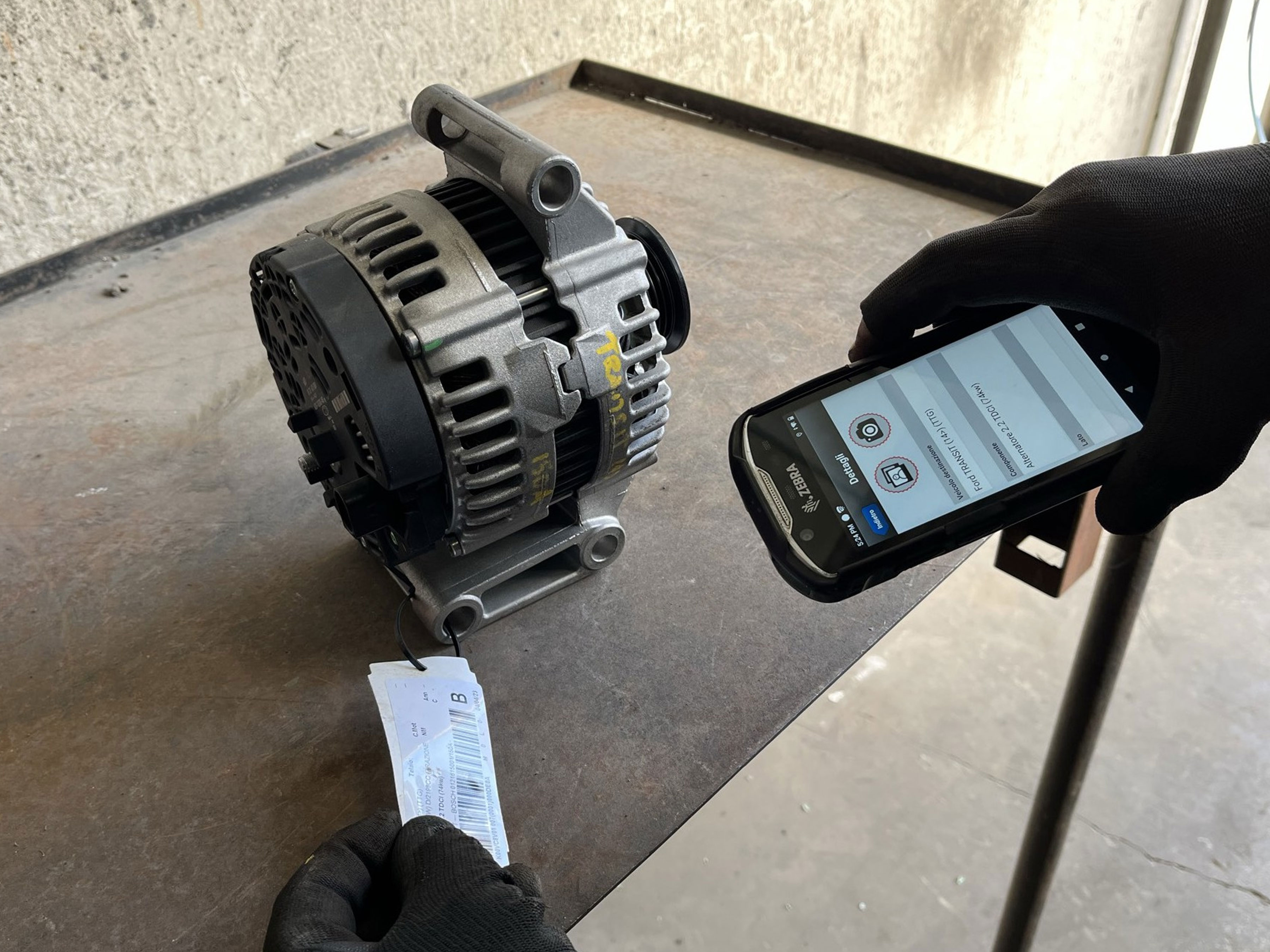 Person scanning with a Zebra device